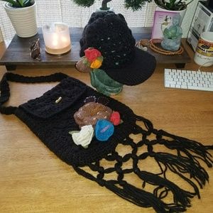 Crochet bag and hat set from Italy 🐦🌻